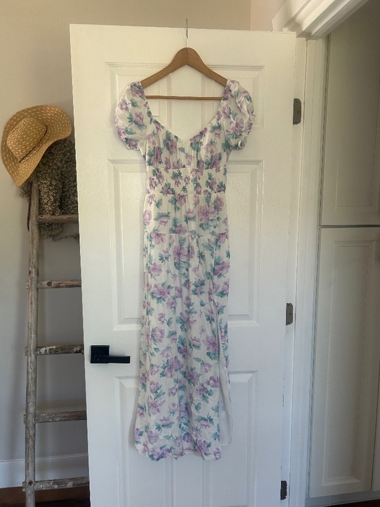 Hollister Dresses & Skirts - Hollister Floral Puff Sleeve Maxi Dress